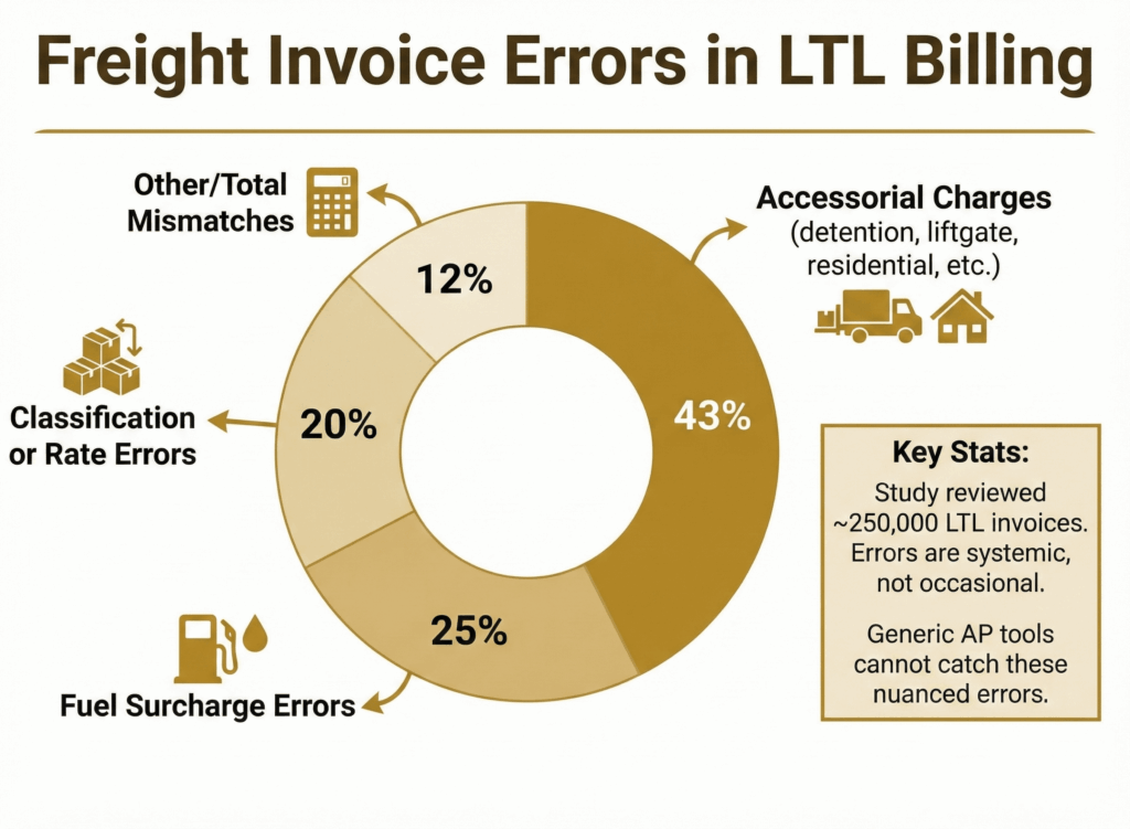 Freight Invoice Errors in LTL Billing